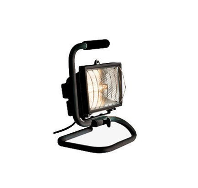 Floodlights - 500 Watt Free Standing Floodlight (Cable) Black