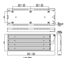 Industrial Lighting - 4 X 80 Watt T5 High Frequency Fluorescent Low Bay