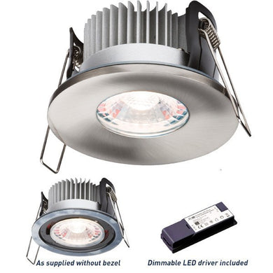 LED Lighting - 8 WATT LED IP65 FIRE RATED 2700K