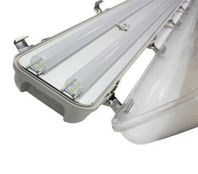 LED Non Corrosive Battens - 2 X 40 Watt 7,530lm 1.5m (5ft) LED Non Corrosive Batten C/w Emergency Gear