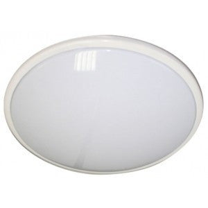 N/a - 28 Watt 2D Round Luminaire, White Trim With Opal Diffuser