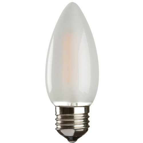 Replacement Lamps - 2 Watt 35mm 3000K LED Candle Lamp - Edison Screw Cap (E27), Frosted Finish