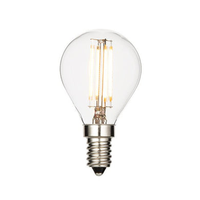 Replacement Lamps - 4 Watt (2700K) LED Filament Small ES (E14) Clear Golf Ball Lamp