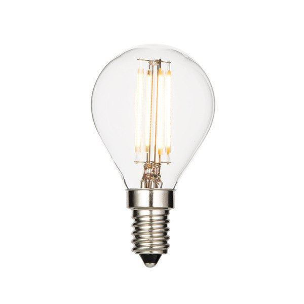 Replacement Lamps - 4 Watt (2700K) LED Filament Small ES (E14) Clear Golf Ball Lamp