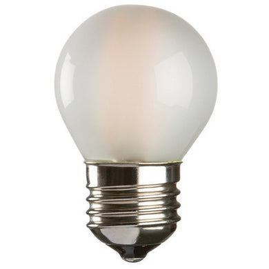 Replacement Lamps - 4 Watt 45mm 3000K LED Golf Ball Lamp - Edison Screw Cap (E27), Frosted Finish