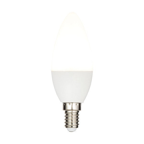 Replacement Lamps - 6.2 Watt Warm White (2700K) LED Small ES (E14) Candle Lamp