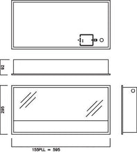 Retail Display Lighting - 600 X 300mm 1 X 55W PLL Recessed Wallwash