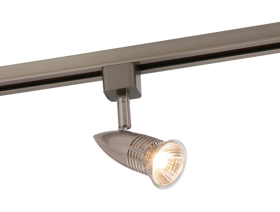 Retail Display Lighting - Conor 50 Watt GU10 Satin Nickel Track Spot