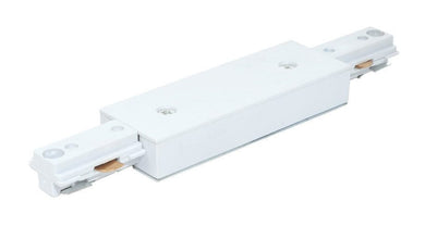 Retail Display Lighting - White Single Circuit Track Central Connector