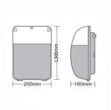 Security Lighting - 30 Watt 2,500lm 6,000K LED IP65 Wall Pack With Photocell