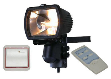 Security Lighting - 300 Watt Floodlight With Remote Control And Wireless Wall Switch