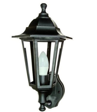 Security Lighting - 4 Watt Led Energy Saving Pir Carriage Lantern