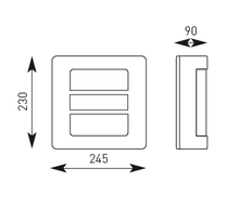 Security Lighting - Acqua Inox Stainless Steel PIR Wall Light