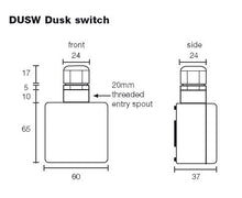 Security Lighting - Adjustable Time/Lux Photocell