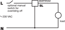 Security Lighting - Batten Mounted PIR Occupancy Switch - 5 Metre Range