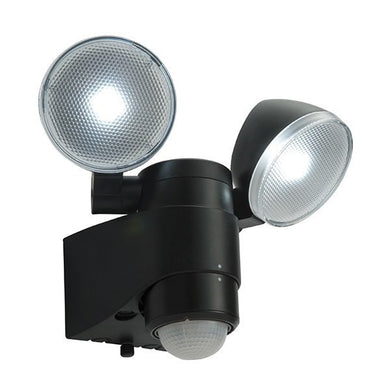 Security Lighting - Laryn 2 X 2 Watt IP44 Natural White (5000K) LED PIR Twin Spot Light